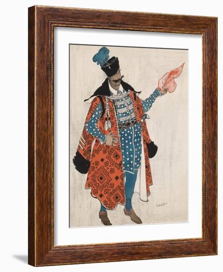 Polish Gentleman in 'Boris Godunov'-Leon Bakst-Framed Premium Giclee Print