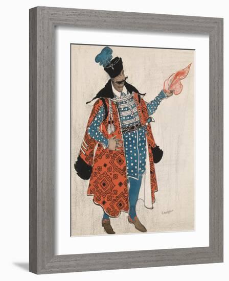 Polish Gentleman in 'Boris Godunov'-Leon Bakst-Framed Premium Giclee Print