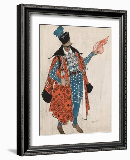 Polish Gentleman in 'Boris Godunov'-Leon Bakst-Framed Premium Giclee Print