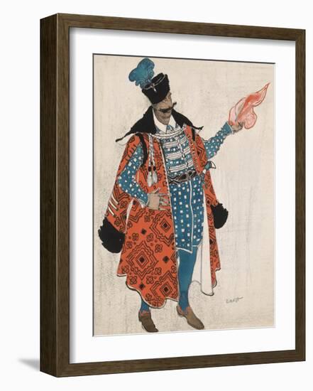 Polish Gentleman in 'Boris Godunov'-Leon Bakst-Framed Premium Giclee Print