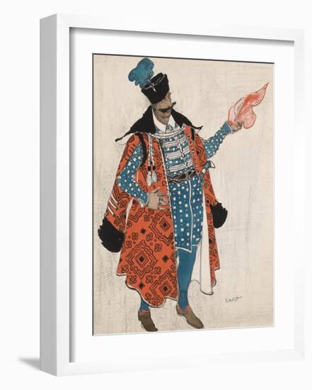 Polish Gentleman in 'Boris Godunov'-Leon Bakst-Framed Premium Giclee Print