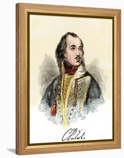 Polish Nobleman Casimir Pulaski, with His Signature-null-Framed Premier Image Canvas