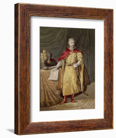 Polish Nobleman in Ancient Clothes, Circa 1820-null-Framed Giclee Print