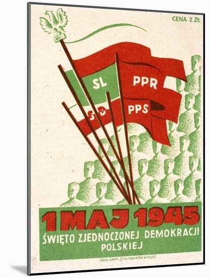 Polish Postcard from May Day 1945-null-Mounted Giclee Print