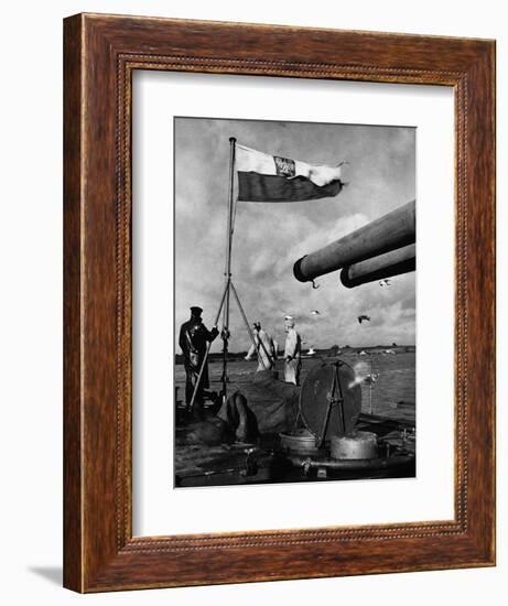 Polish Ships with British Fleet-null-Framed Photographic Print