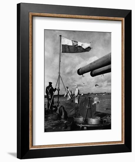 Polish Ships with British Fleet-null-Framed Photographic Print