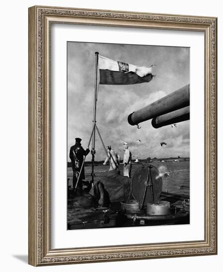 Polish Ships with British Fleet-null-Framed Photographic Print