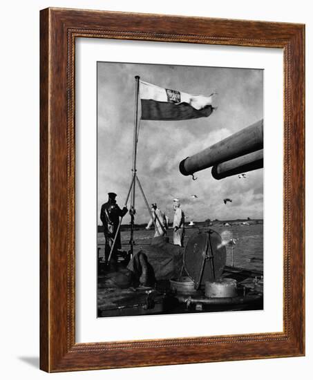 Polish Ships with British Fleet-null-Framed Photographic Print