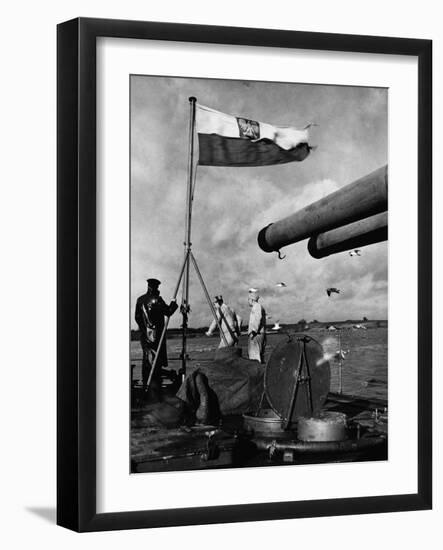 Polish Ships with British Fleet-null-Framed Photographic Print