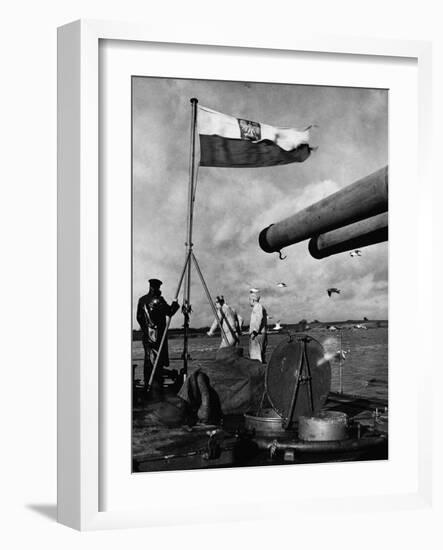 Polish Ships with British Fleet-null-Framed Photographic Print