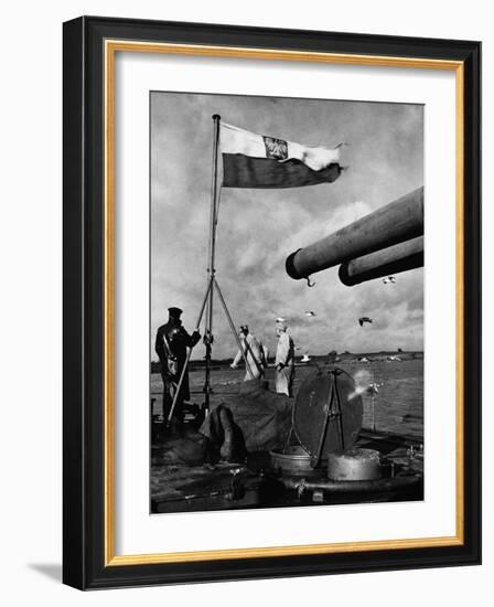 Polish Ships with British Fleet-null-Framed Photographic Print