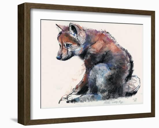 Polish Wolf Pup, 2001-Mark Adlington-Framed Giclee Print