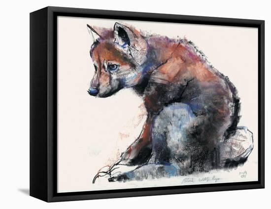 Polish Wolf Pup, 2001-Mark Adlington-Framed Premier Image Canvas