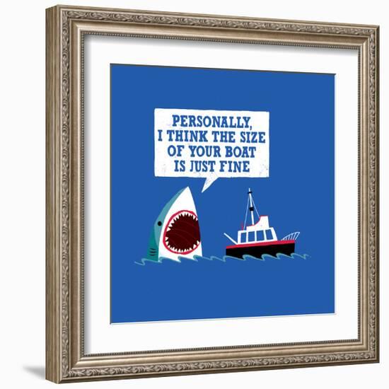 Polite Jaws-Michael Buxton-Framed Art Print