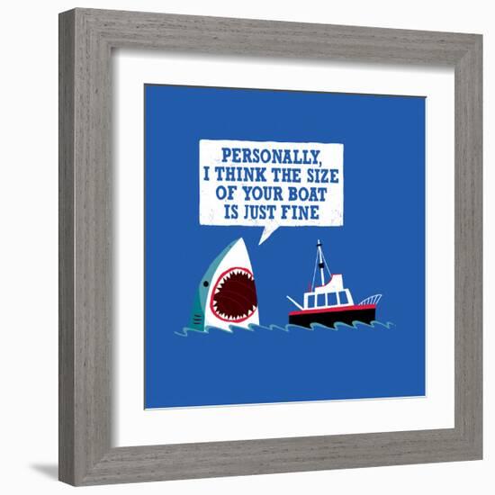 Polite Jaws-Michael Buxton-Framed Art Print