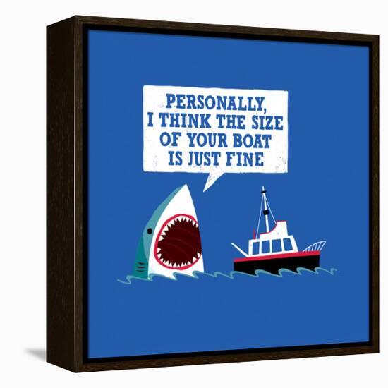 Polite Jaws-Michael Buxton-Framed Stretched Canvas