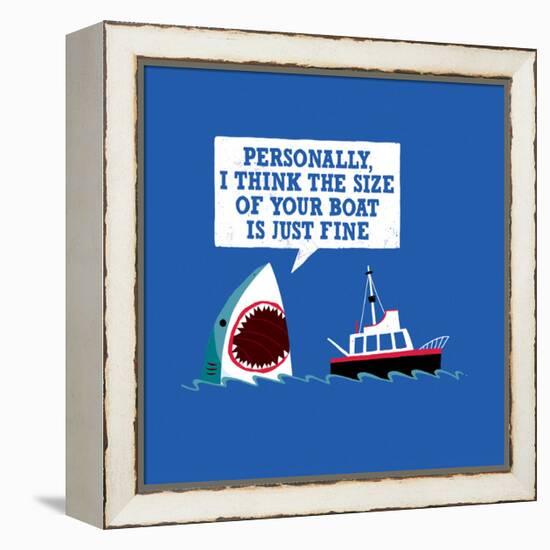 Polite Jaws-Michael Buxton-Framed Stretched Canvas