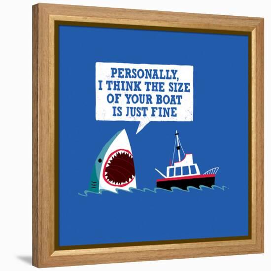 Polite Jaws-Michael Buxton-Framed Stretched Canvas