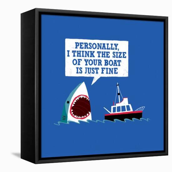 Polite Jaws-Michael Buxton-Framed Stretched Canvas