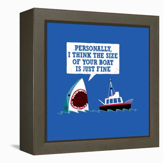 Polite Jaws-Michael Buxton-Framed Stretched Canvas