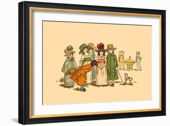 Polite Manners-Kate Greenaway-Framed Art Print