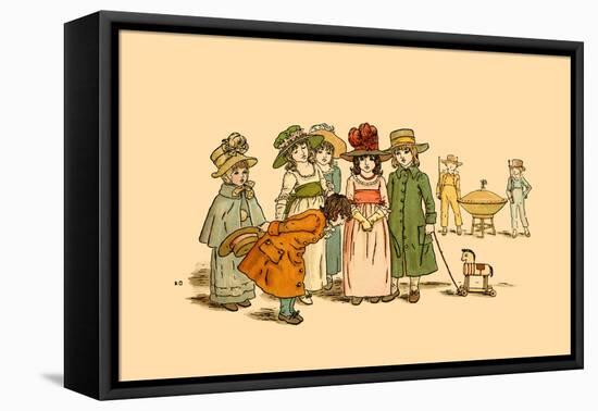Polite Manners-Kate Greenaway-Framed Stretched Canvas