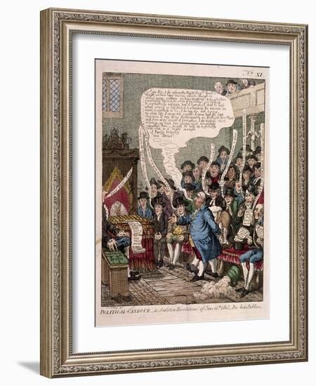 Political Candour - I.E. Coalition Resolutions of June 14th 1805-James Gillray-Framed Giclee Print