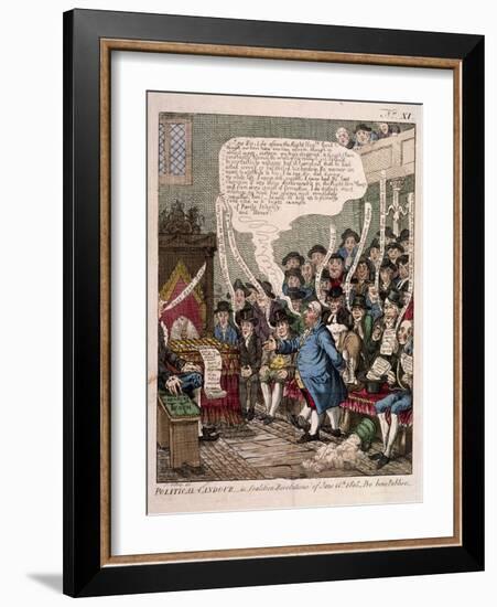 Political Candour - I.E. Coalition Resolutions of June 14th 1805-James Gillray-Framed Giclee Print