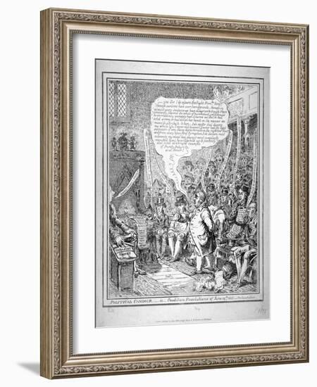 Political Candour - Ie Coalition Resolutions of June 14th 1805-James Gillray-Framed Giclee Print