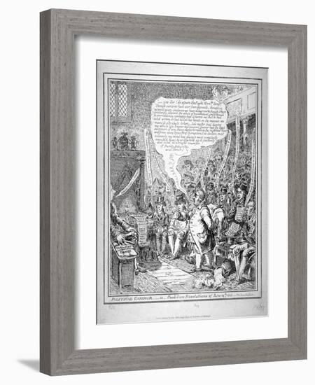 Political Candour - Ie Coalition Resolutions of June 14th 1805-James Gillray-Framed Giclee Print