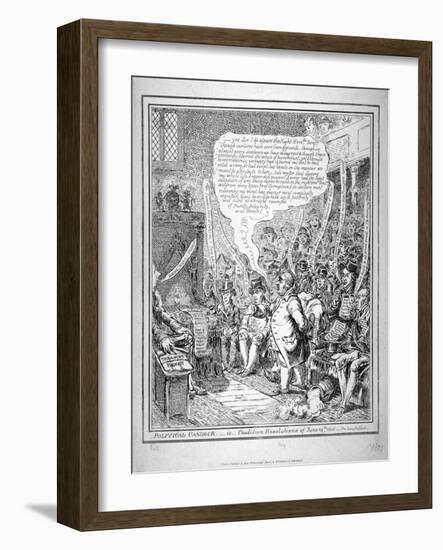 Political Candour - Ie Coalition Resolutions of June 14th 1805-James Gillray-Framed Giclee Print