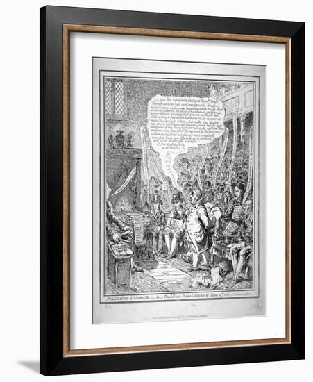 Political Candour - Ie Coalition Resolutions of June 14th 1805-James Gillray-Framed Giclee Print