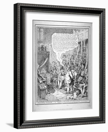 Political Candour - Ie Coalition Resolutions of June 14th 1805-James Gillray-Framed Giclee Print