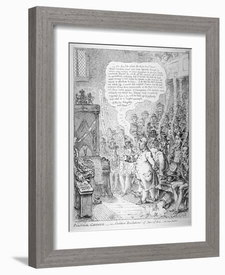 Political Candour - Ie Coalition Resolutions of June 14th 1805-James Gillray-Framed Giclee Print