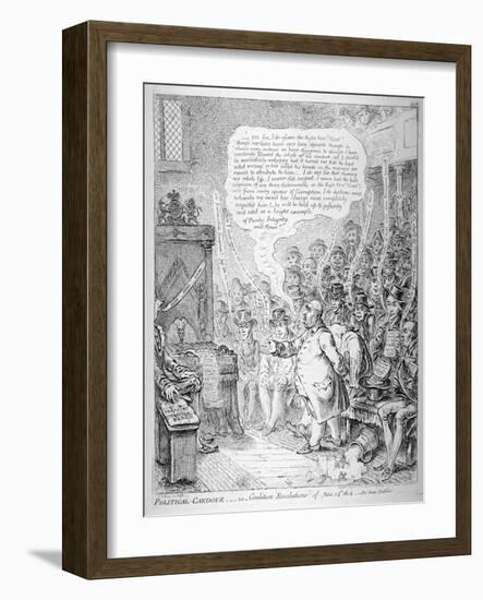 Political Candour - Ie Coalition Resolutions of June 14th 1805-James Gillray-Framed Giclee Print