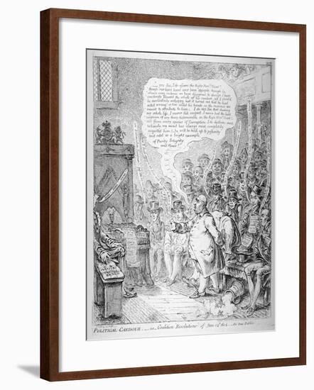 Political Candour - Ie Coalition Resolutions of June 14th 1805-James Gillray-Framed Giclee Print