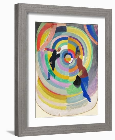 Political Drama, 1914-Robert Delaunay-Framed Art Print