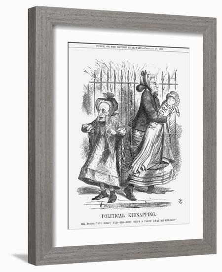 Political Kidnapping, 1867-John Tenniel-Framed Giclee Print