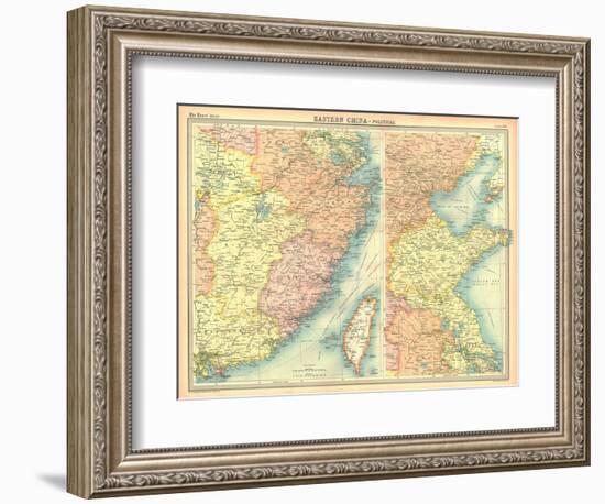 Political map of Eastern China-Unknown-Framed Giclee Print