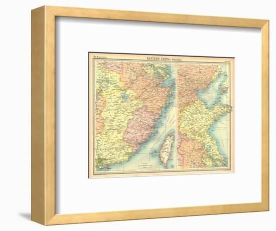 Political map of Eastern China-Unknown-Framed Giclee Print