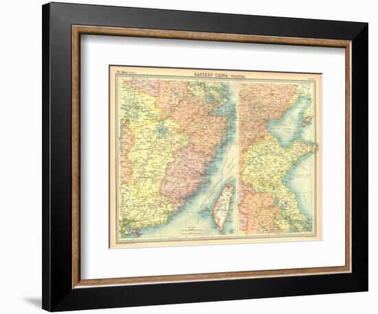 Political map of Eastern China-Unknown-Framed Giclee Print