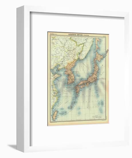 Political map of the Japanese Empire, early 20th century-Unknown-Framed Giclee Print