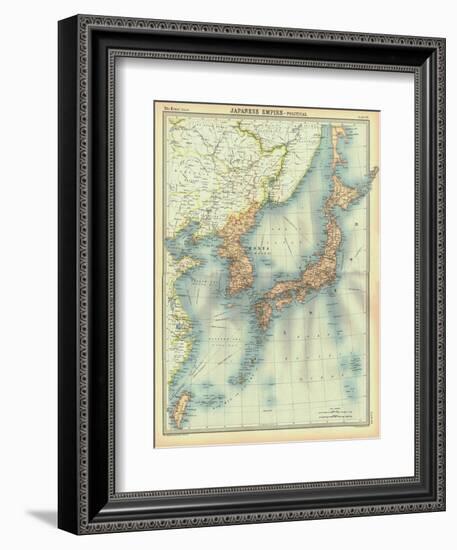 Political map of the Japanese Empire, early 20th century-Unknown-Framed Giclee Print