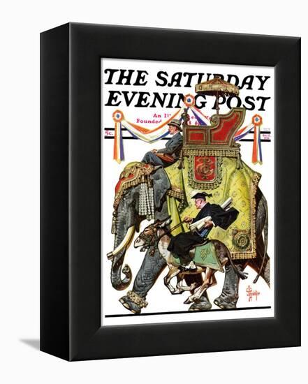 "Political Party Symbols," Saturday Evening Post Cover, October 17, 1936-Joseph Christian Leyendecker-Framed Premier Image Canvas