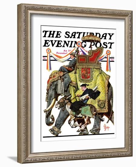 "Political Party Symbols," Saturday Evening Post Cover, October 17, 1936-Joseph Christian Leyendecker-Framed Giclee Print