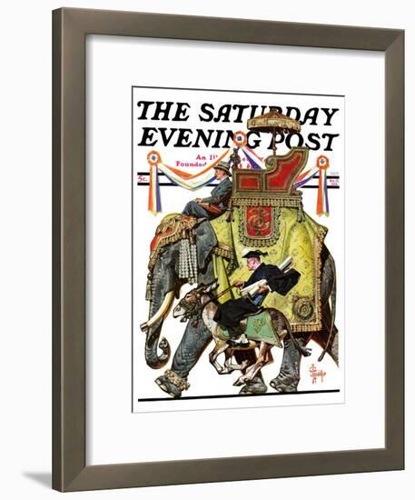 "Political Party Symbols," Saturday Evening Post Cover, October 17, 1936-Joseph Christian Leyendecker-Framed Giclee Print