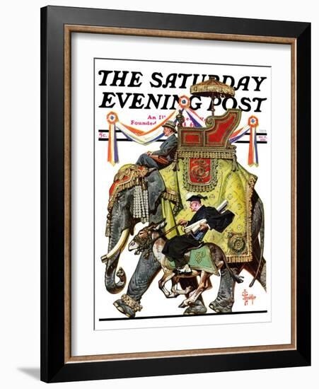 "Political Party Symbols," Saturday Evening Post Cover, October 17, 1936-Joseph Christian Leyendecker-Framed Giclee Print