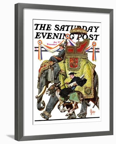 "Political Party Symbols," Saturday Evening Post Cover, October 17, 1936-Joseph Christian Leyendecker-Framed Giclee Print