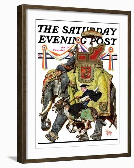 "Political Party Symbols," Saturday Evening Post Cover, October 17, 1936-Joseph Christian Leyendecker-Framed Giclee Print