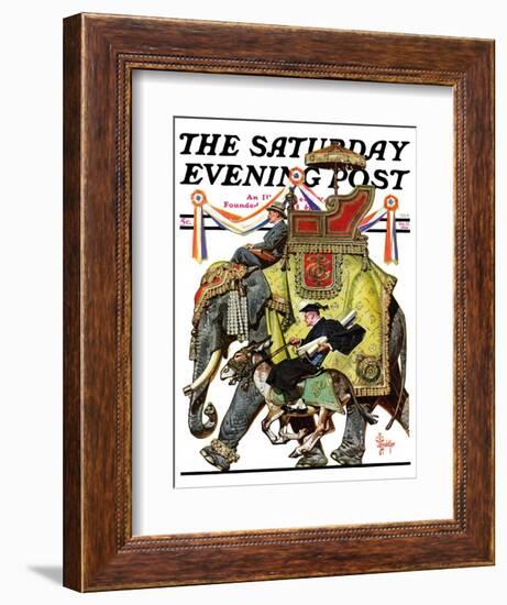 "Political Party Symbols," Saturday Evening Post Cover, October 17, 1936-Joseph Christian Leyendecker-Framed Giclee Print